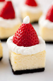 Easy Dessert Recipe Strawberry Santa Cheesecakes