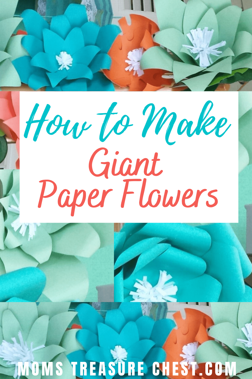 Giant paper flowers